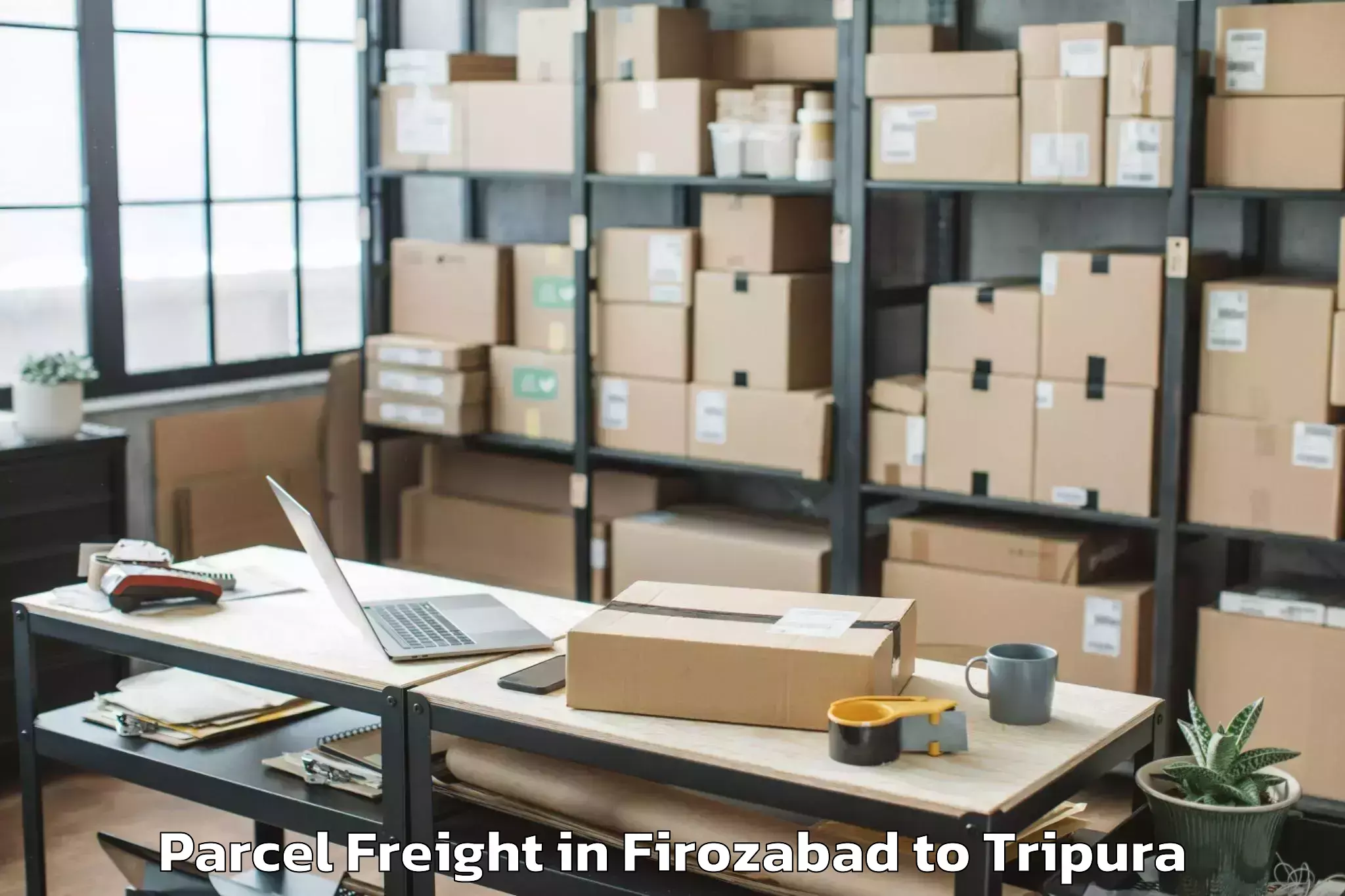 Hassle-Free Firozabad to Manu Bazar Parcel Freight